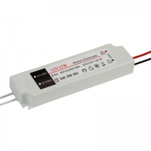 ac 170~250AVC zu dc 15w 12v konstante Spannung wasserdicht schwarze graue Aluminium-Gehäuse Schaltnetzteil